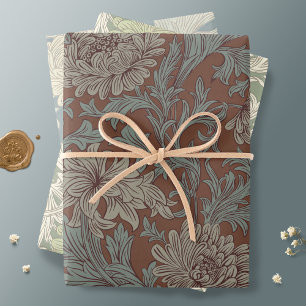 William Morris Chrysanthemum Pattern Wrapping Pape Paper Sheets