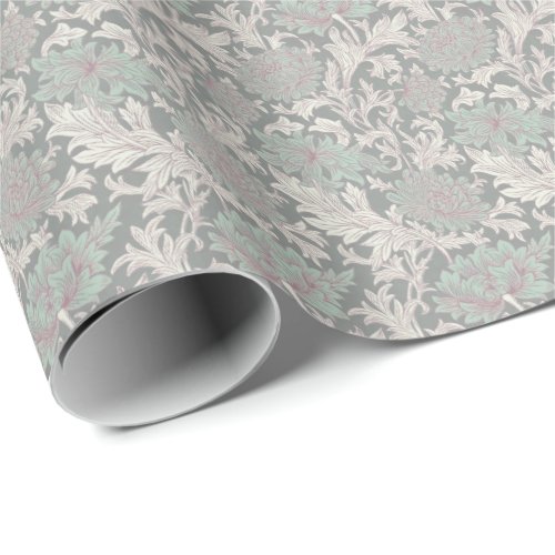 William Morris Chrysanthemum Pattern Wrapping Pape Wrapping Paper