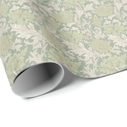 William Morris Chrysanthemum Pattern Wrapping Pape Wrapping Paper