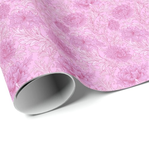 William Morris Chrysanthemum Pattern Wrapping Pape Wrapping Paper