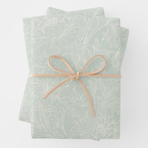 William Morris Chrysanthemum Pattern Wrapping Pape Wrapping Paper Sheets