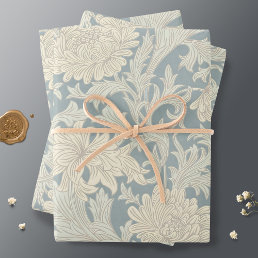 William Morris Chrysanthemum Pattern Wrapping Paper Sheets