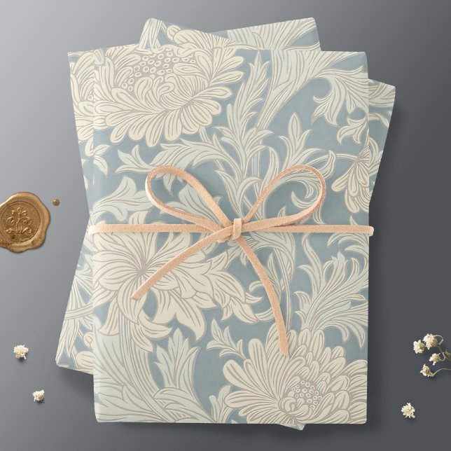 William Morris Chrysanthemum Pattern Wrapping Paper Sheets (Creator Uploaded)