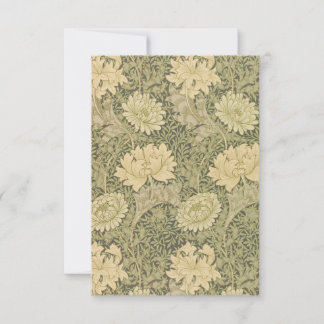 William Morris Chrysanthemum Print Card