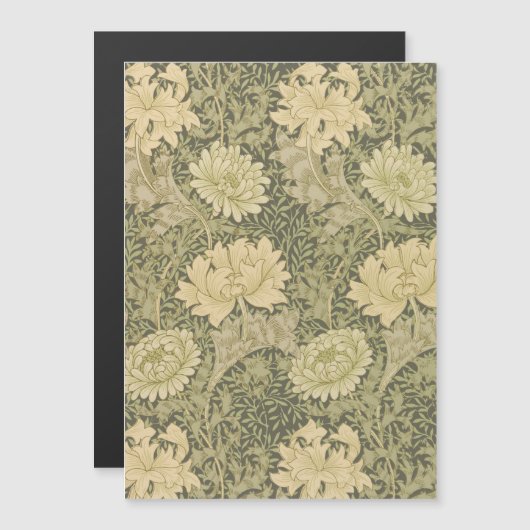 William Morris Chrysanthemum Sage Flower (Front/Back)