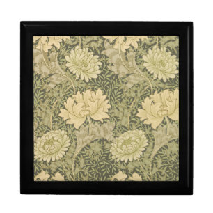 William Morris Chrysanthemum Sage Flower Gift Box