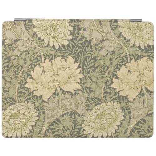 William Morris Chrysanthemum Sage Flower iPad Smart Cover