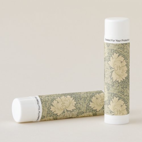 William Morris Chrysanthemum Sage Flower Lip Balm