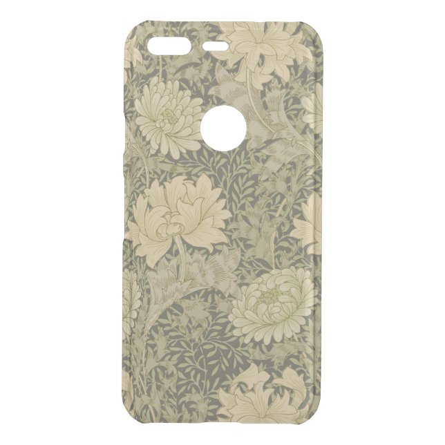 William Morris Chrysanthemum Sage Flower Uncommon Google Pixel Case (Back)