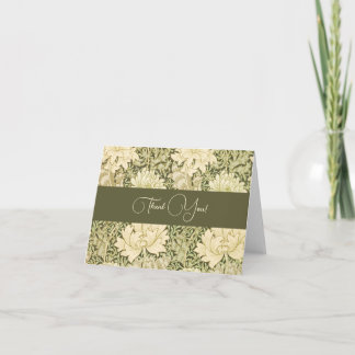 William Morris Chrysanthemum Thank You Card