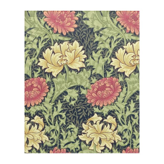 William Morris Chrysanthemum Vintage Floral Art (Front)