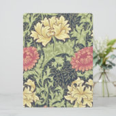 William Morris Chrysanthemum Vintage Floral Art (Standing Front)