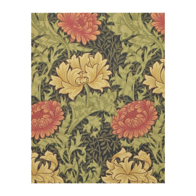 William Morris Chrysanthemum Vintage Floral Art (Front)
