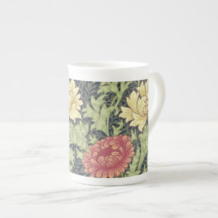 William Morris Chrysanthemum Vintage Floral Art Bone China Mug