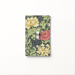 William Morris Chrysanthemum Vintage Floral Art Light Switch Cover