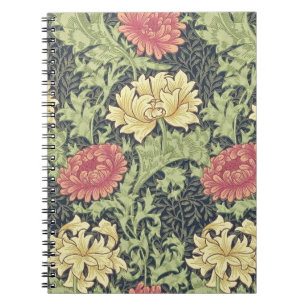 William Morris Chrysanthemum Vintage Floral Art Notebook