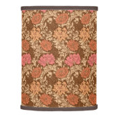 William Morris Chrysanthemums, Brown and Rust Lamp Shade (Right)