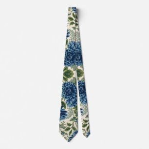 William Morris Chrysanthemums Floral Art Nouveau Neck Tie