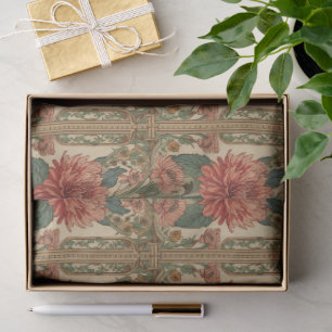 William Morris Chrysanthemums Floral Art Nouveau Tissue Paper