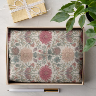 William Morris Chrysanthemums Floral Art Nouveau Tissue Paper