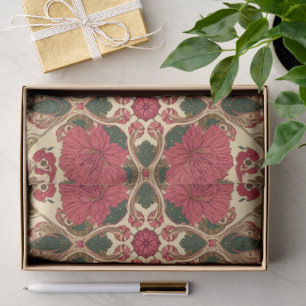 William Morris Chrysanthemums Floral Art Nouveau Tissue Paper