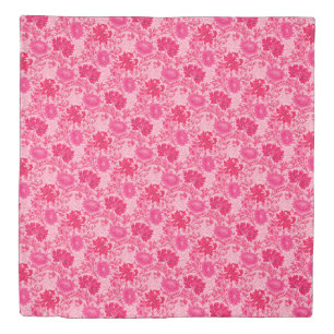 William Morris Chrysanthemums, Fuchsia Pink Duvet Cover