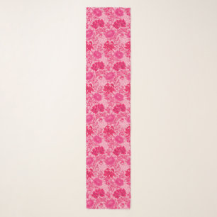 William Morris Chrysanthemums, Fuchsia Pink Scarf