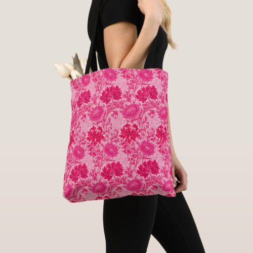 William Morris Chrysanthemums Fuchsia Pink  Tote Bag