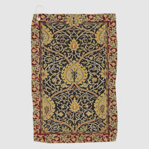 William Morris Classic Carpet Art Print Design Golf Towel