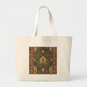 William Morris Classic Carpet Art Print Design Large Tote Bag