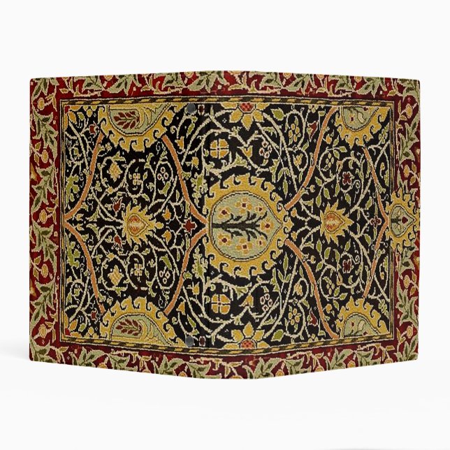 William Morris Classic Carpet Art Print Design Mini Binder (Background)