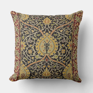 William Morris Classic Carpet Art Print Design Outdoor Pillow