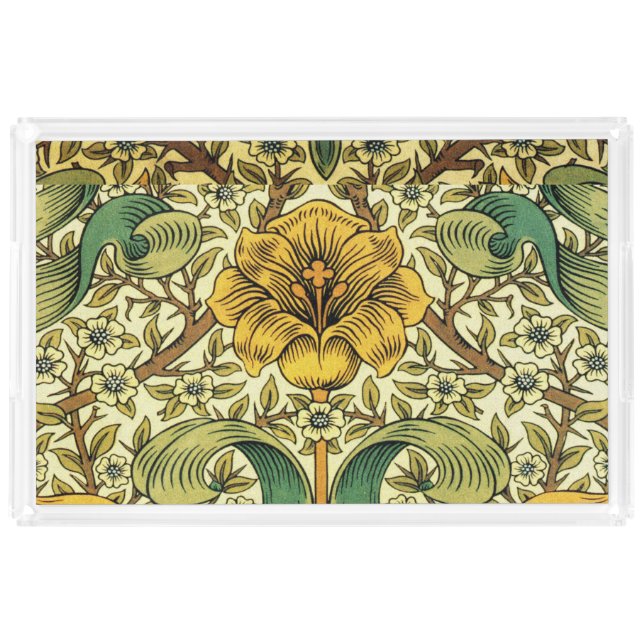 William Morris Classic Floral  Acrylic Tray (Front)