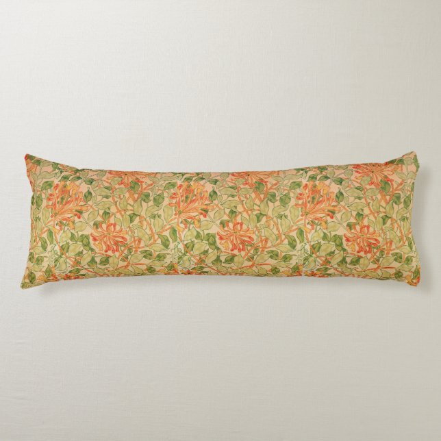 William Morris Classic Floral  Body Pillow (Front)