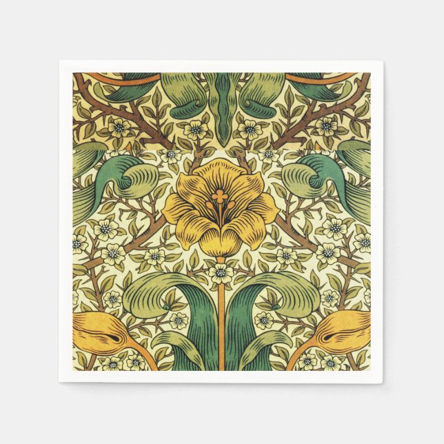 William Morris Classic Floral  Napkins (Front)