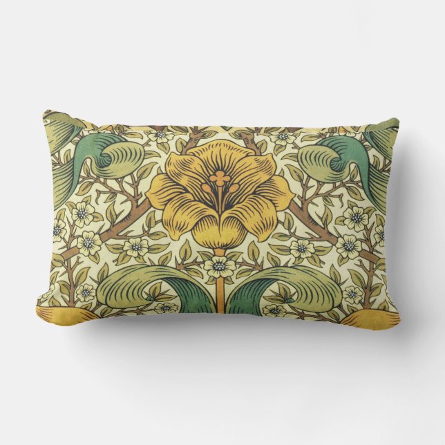 William Morris Classic Floral  Outdoor Pillow (Front)