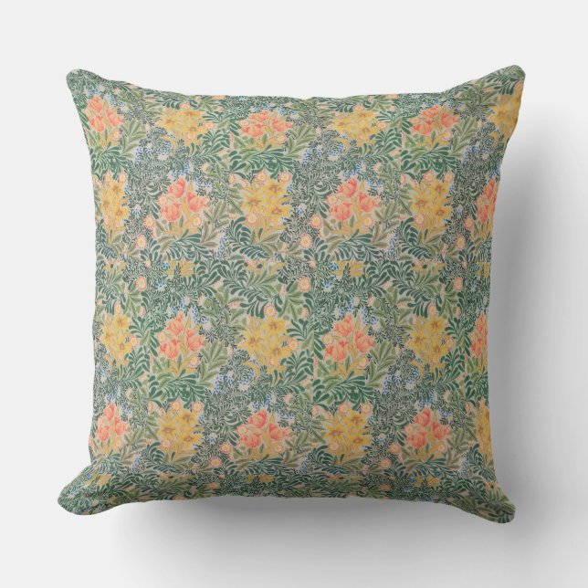 William Morris Classic Floral  Outdoor Pillow (Front)