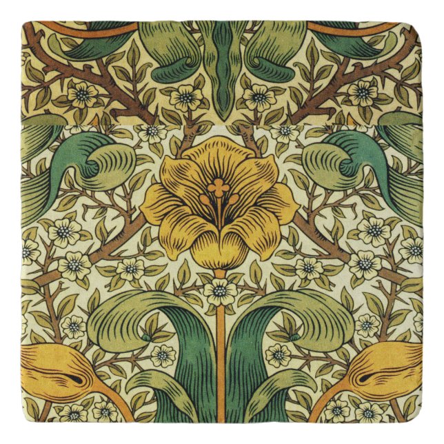 William Morris Classic Floral  Trivet (Front)