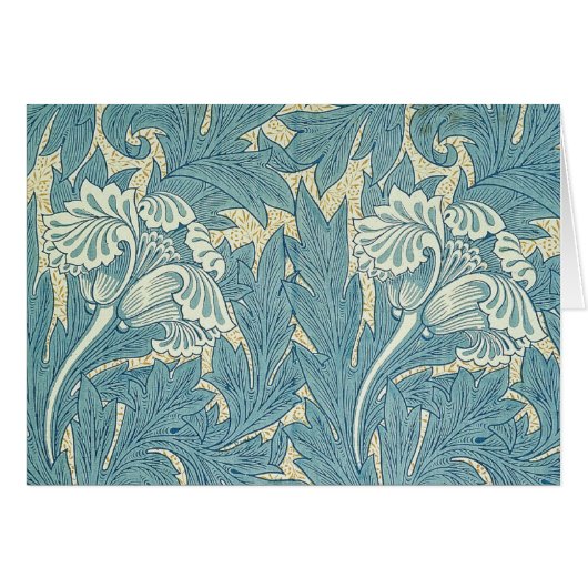 William Morris Classic Tulip Blue Floral (Front Horizontal)