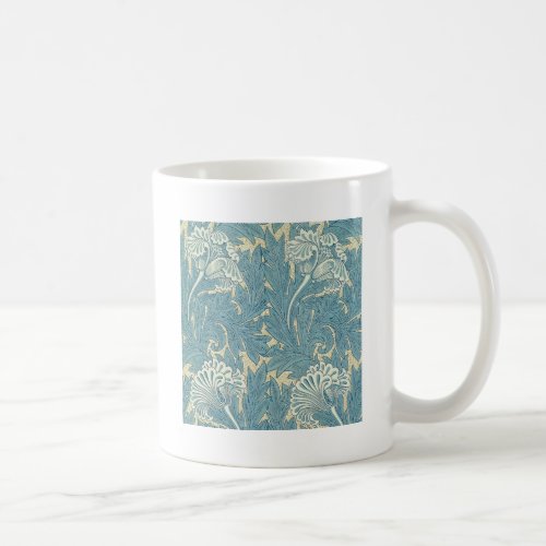 William Morris Classic Tulip Blue Floral Coffee Mug