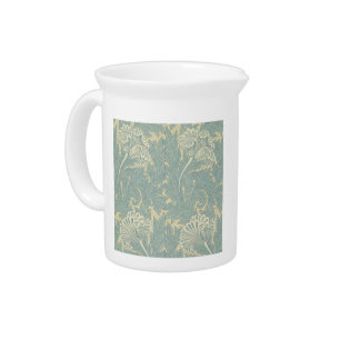 William Morris Classic Tulip Blue Floral Drink Pitcher