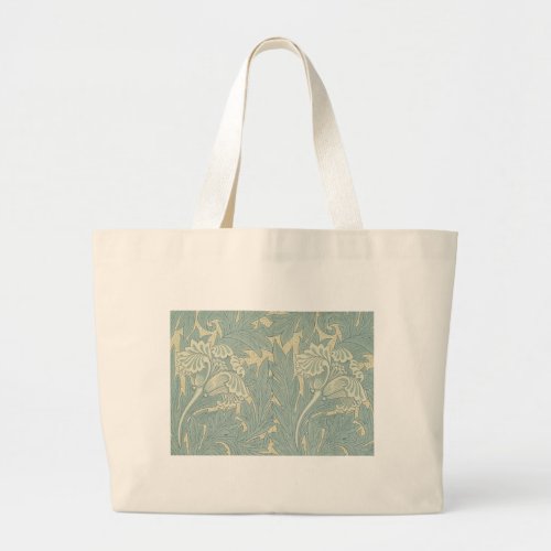 William Morris Classic Tulip Blue Floral Large Tote Bag