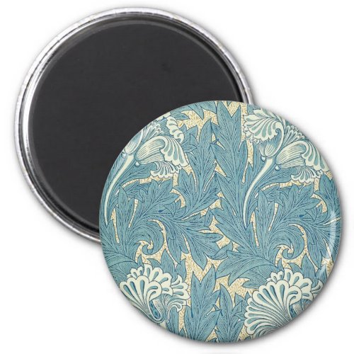 William Morris Classic Tulip Blue Floral Magnet