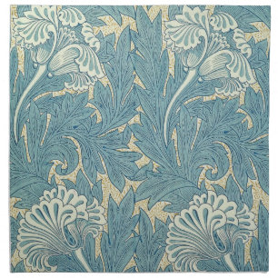 William Morris Classic Tulip Blue Floral Napkin