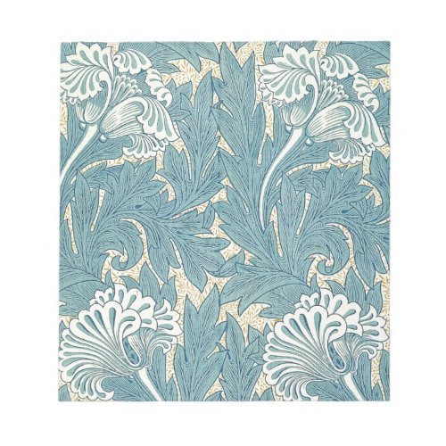 William Morris Classic Tulip Blue Floral Notepad