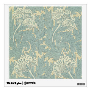 William Morris Classic Tulip Blue Floral Wall Decal