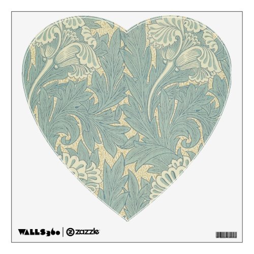 William Morris Classic Tulip Blue Floral Wall Sticker