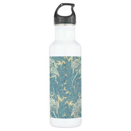William Morris Classic Tulip Blue Floral Water Bottle