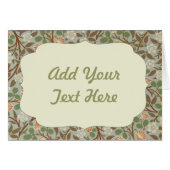 William Morris Clover Botanical Flower (Front Horizontal)