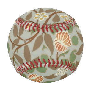 William Morris Clover Botanical Flower Baseball